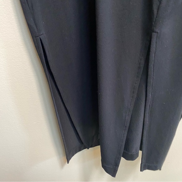 NWT Vince Double V-Neck Popover Dress Black Size XL - Picture 10 of 13